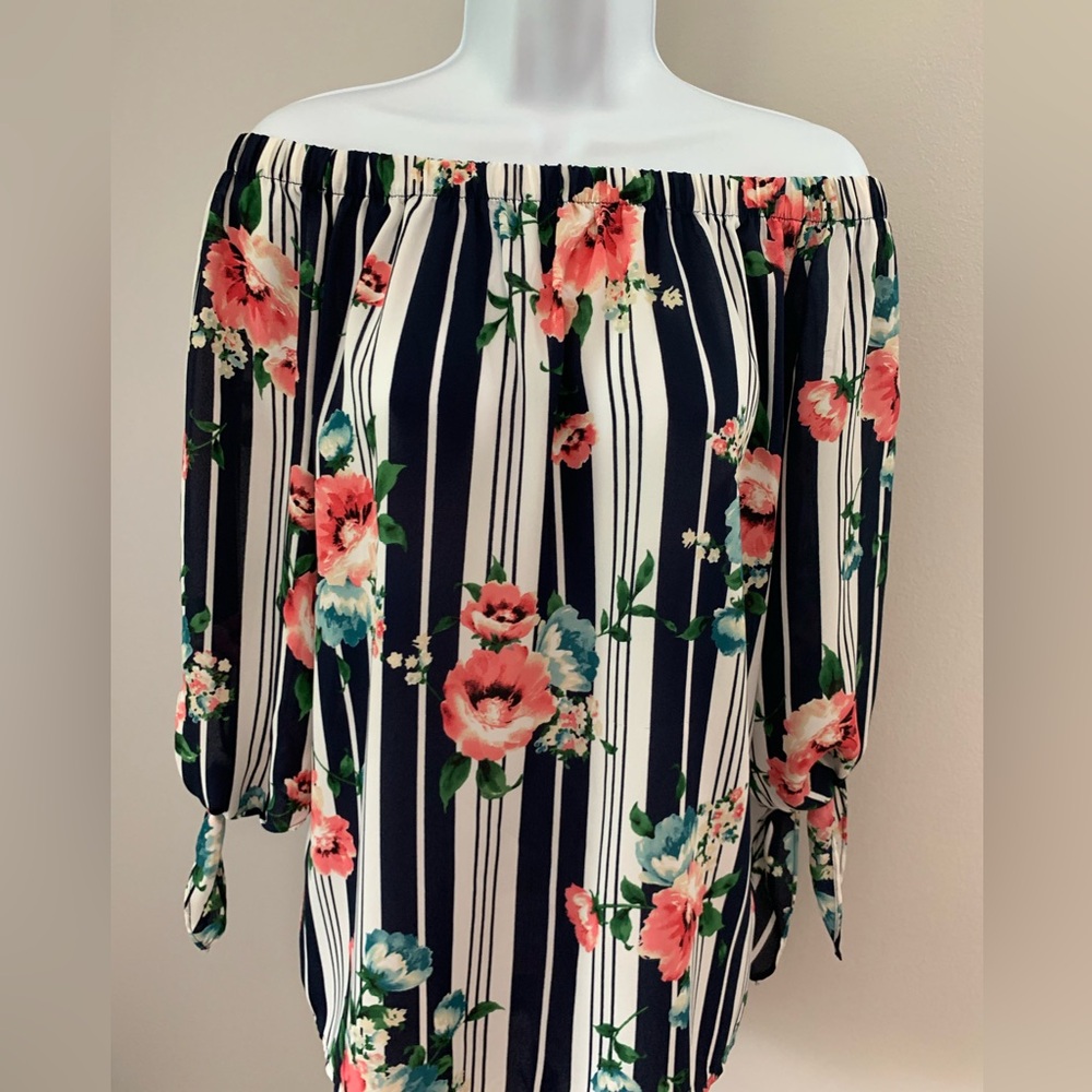 White Birch On/Off Shoulder Top